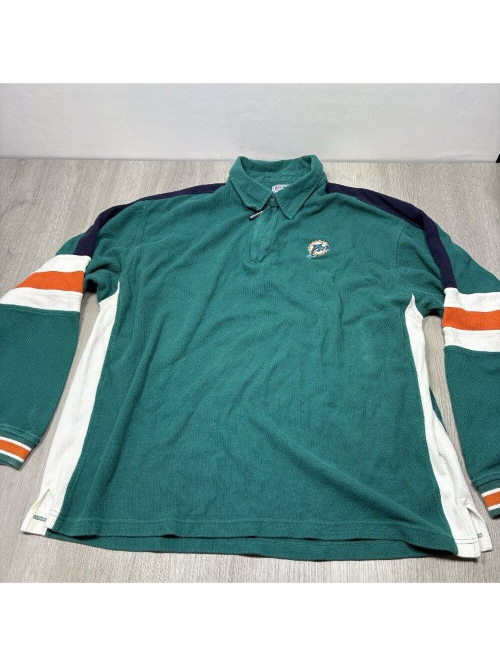 Vintage Miami Dolphins NFL Pro Line Starter Quarter Zip Shirt Size 2XL